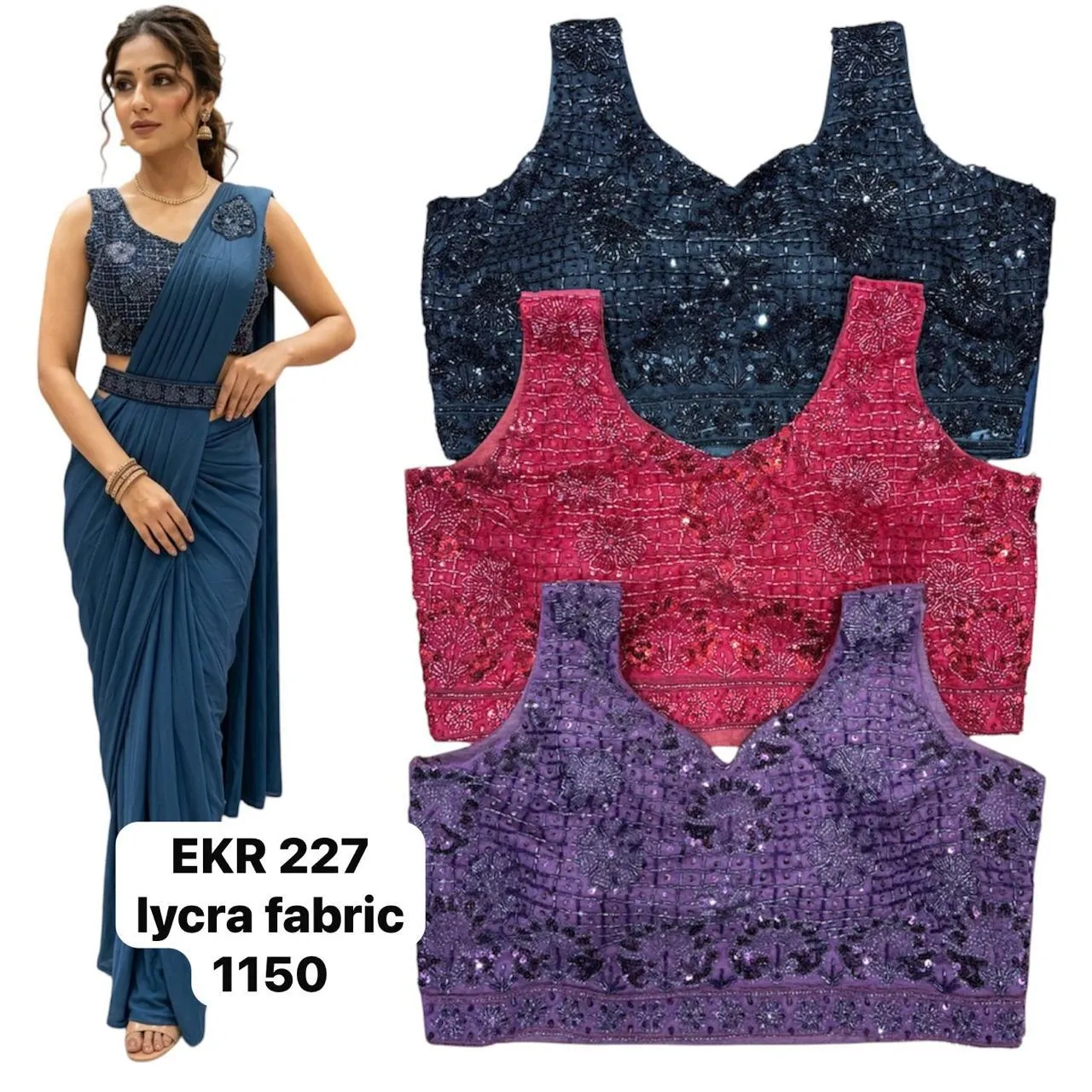 Dazira EKR 227 catalog fancy sarees wholesale in chennai - Sanvari Fashion