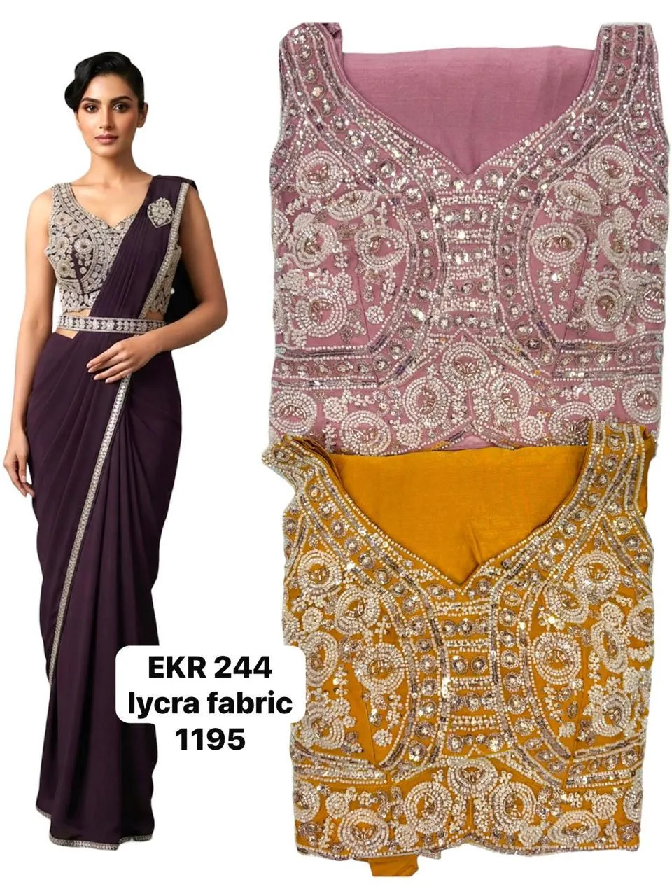 Dazira EKR 244 catalog wholesale designer saree - Sanvari Fashion