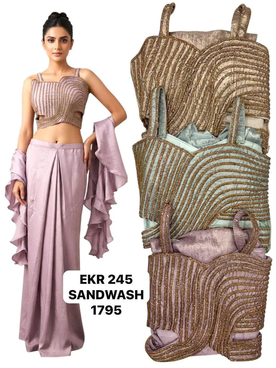 Dazira EKR 245 catalog bollywood saree wholesale - Sanvari Fashion