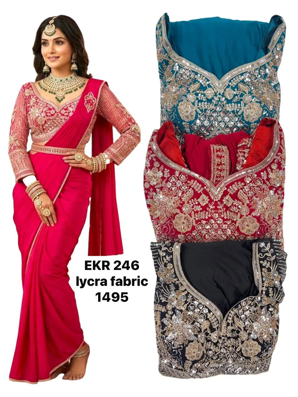 Dazira EKR 246 catalog bollywood replica sarees wholesale online - Sanvari Fashion