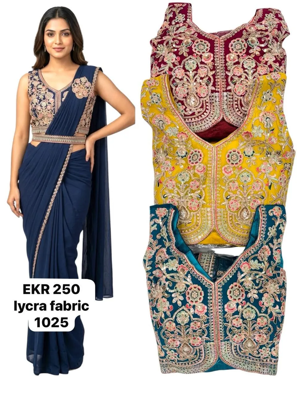Dazira EKR 250 catalog buy wholesale saree online - Sanvari Fashion