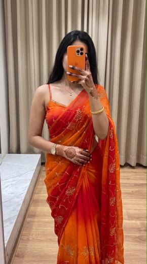 Dazira Georgette vol 72 catalog saree wholesale in godown street - Sanvari Fashion