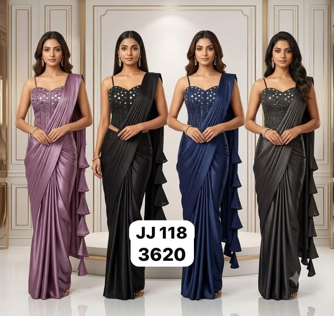 Dazira JJ 118 catalog saree covers wholesale online india - Sanvari Fashion