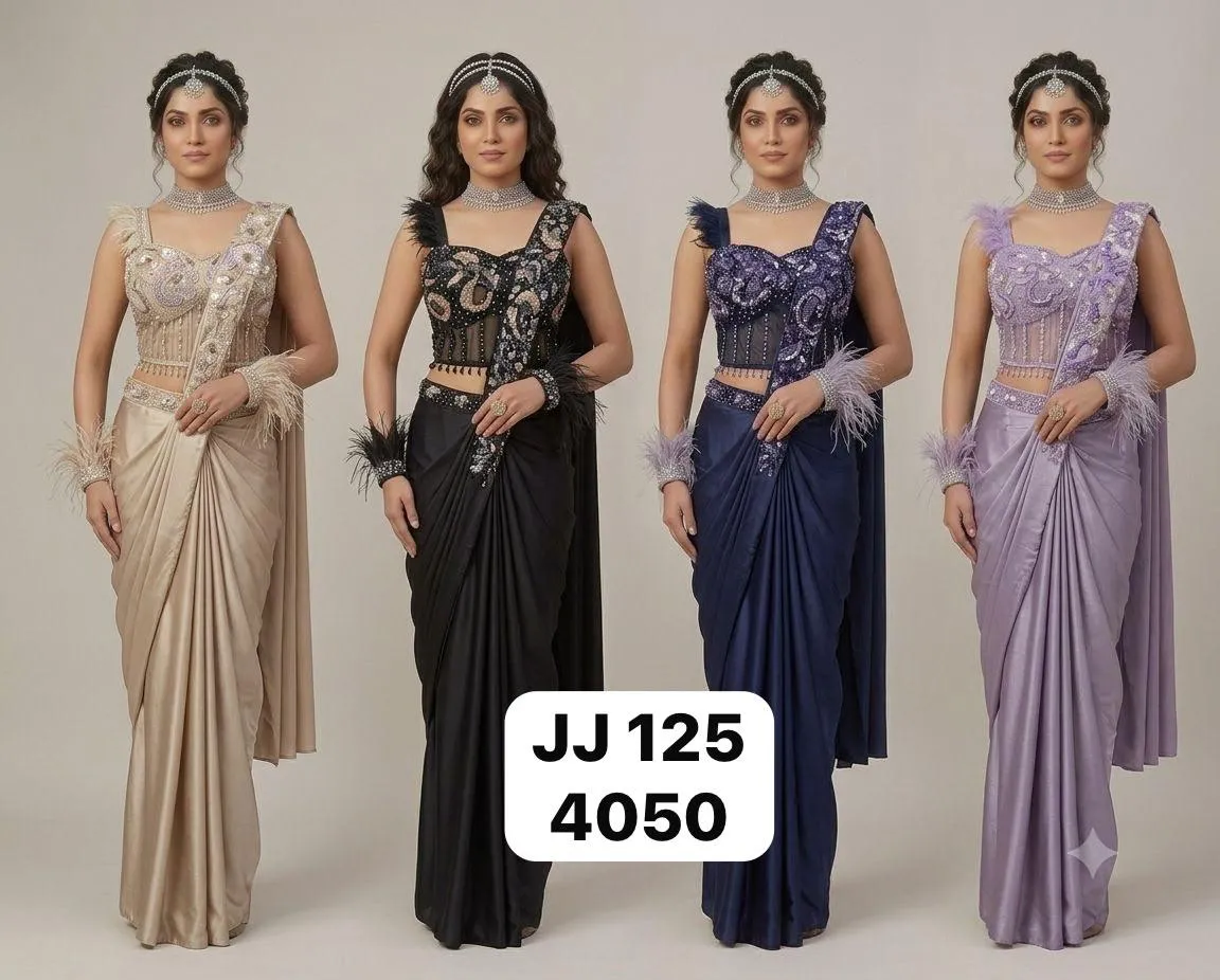 Dazira JJ 125 catalog saree fall wholesale in ahmedabad - Sanvari Fashion
