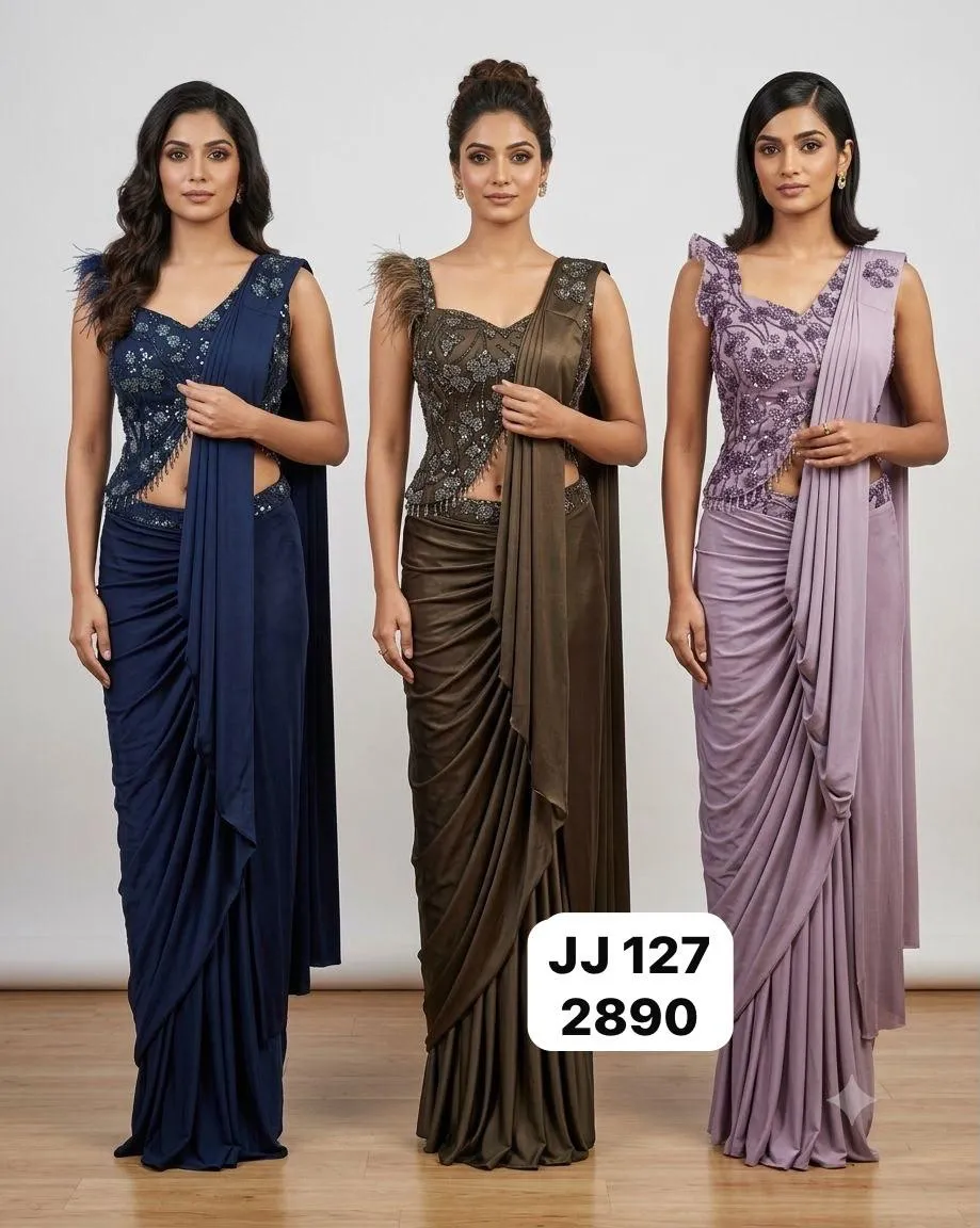Dazira JJ 127 catalog saree fall wholesale market - Sanvari Fashion