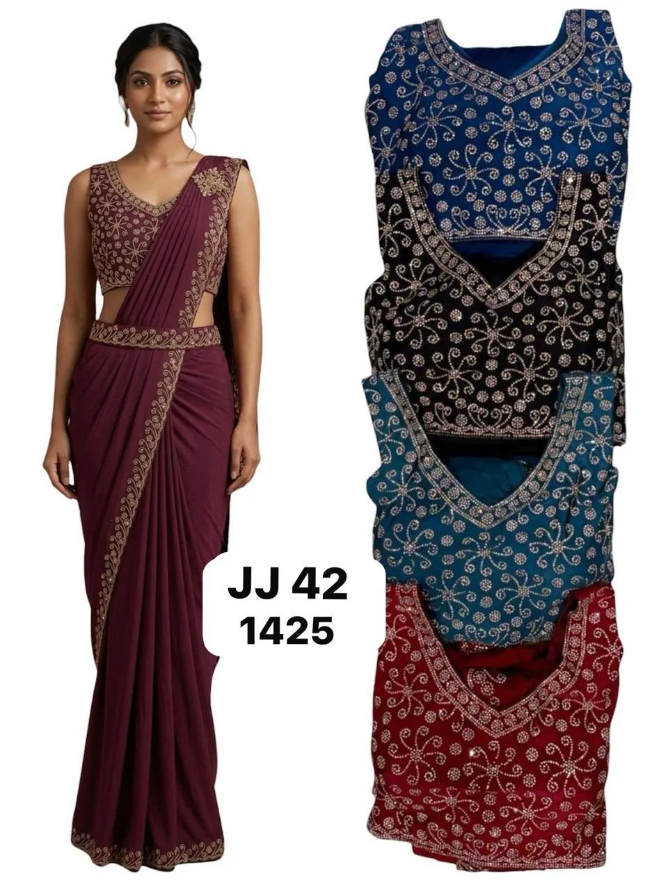 Dazira JJ 42 catalog wholesale designer saree market in mumbai - Sanvari Fashion