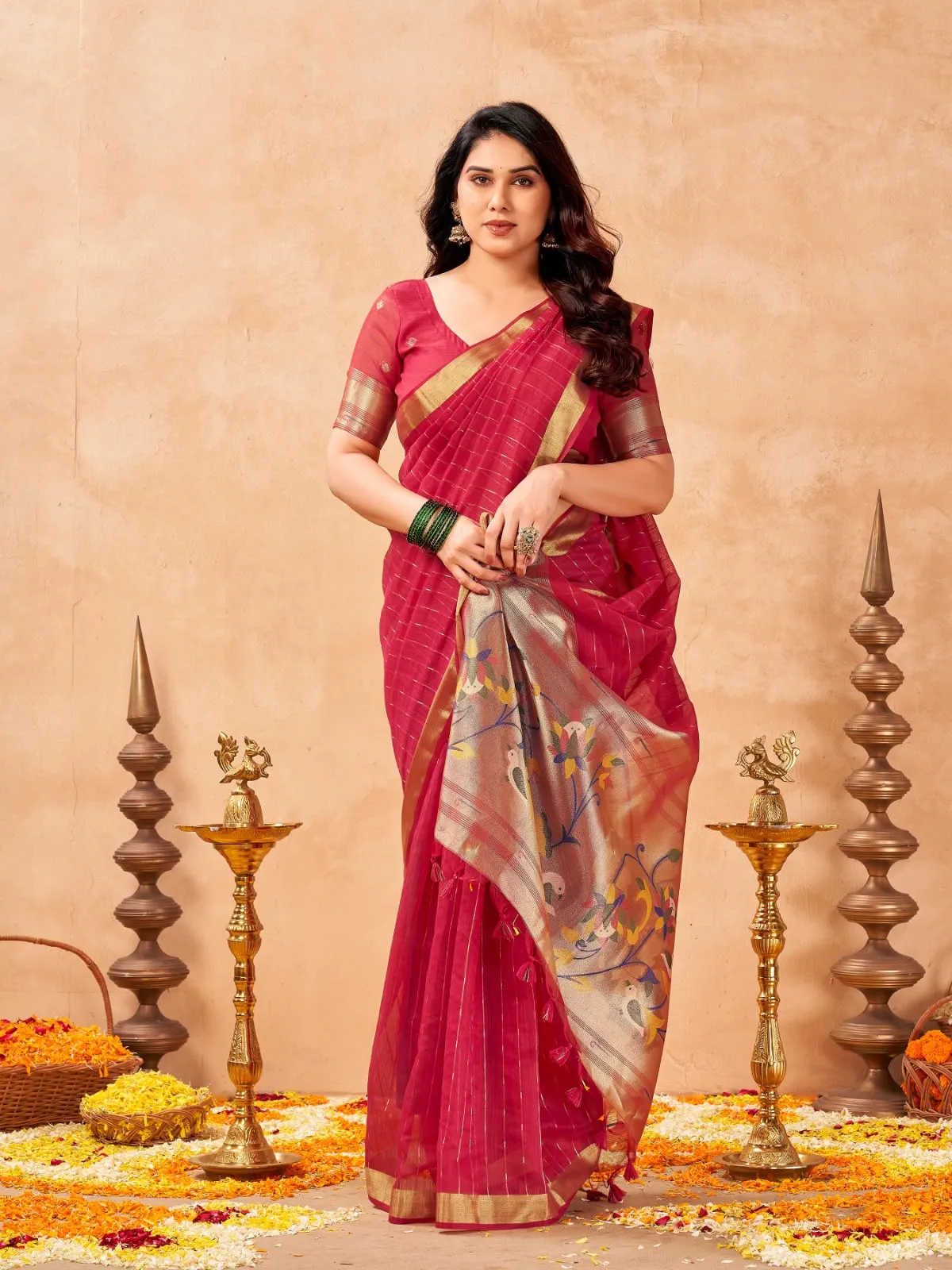 Dazira Premium Soft Maheswari catalog chennai saree wholesalers - Sanvari Fashion