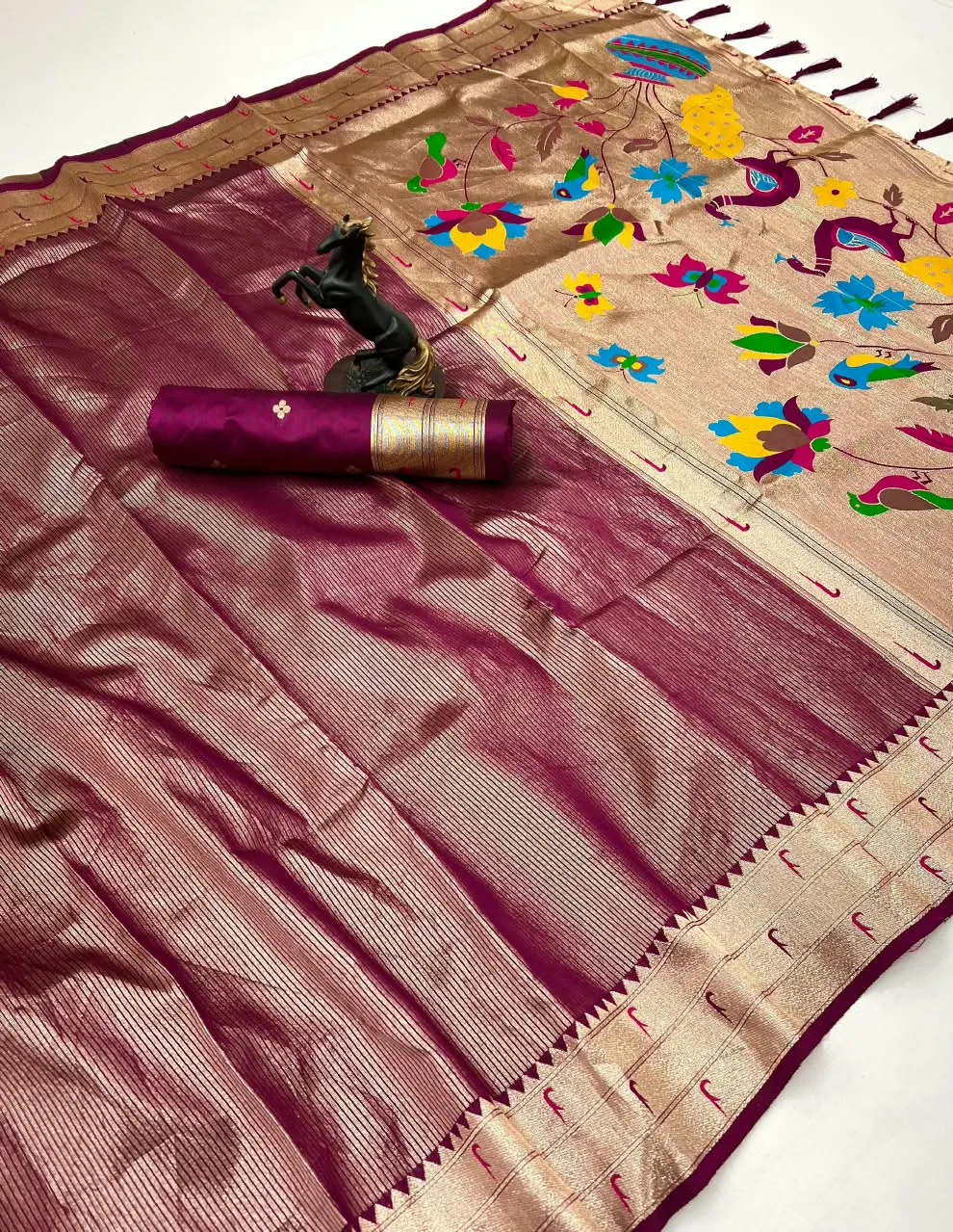 Dazira Tissue Paithani vol 3 catalog pure silk saree wholesale market - Sanvari Fashion