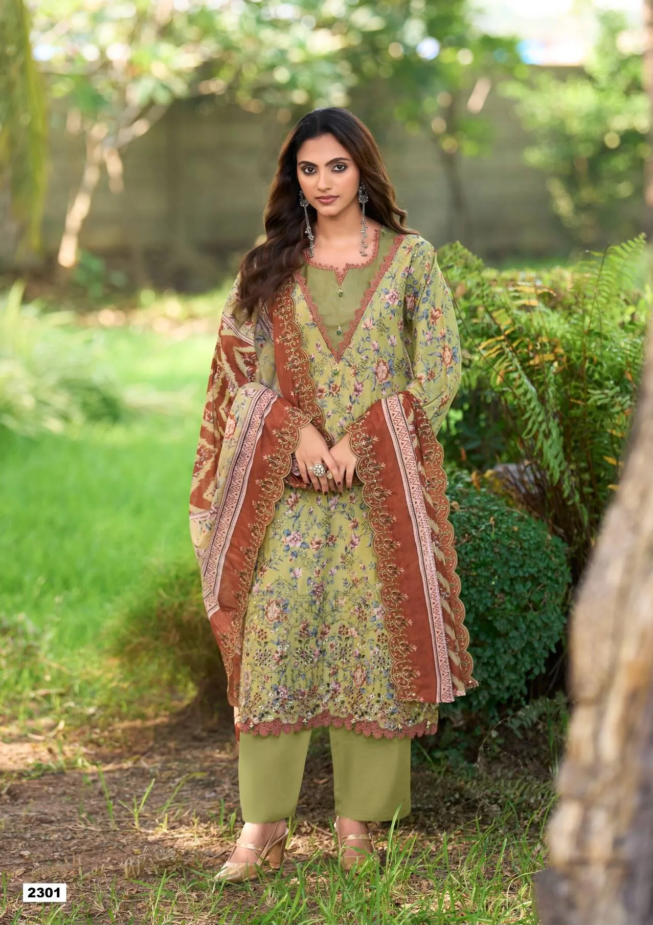 Deepsy Bin Saeed vol 23 catalog cotton dupatta pakistani brand salwar suit wholesaler - Sanvari Fashion