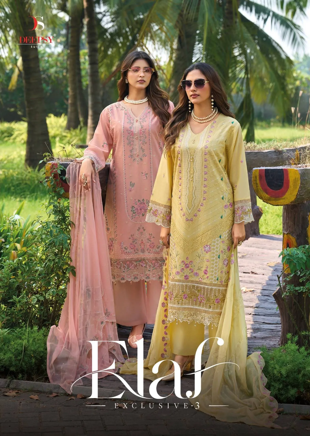 Deepsy Elaf Exclusive vol 3 catalog cotton dupatta pakistani suites wholesale dealers - Sanvari Fashion