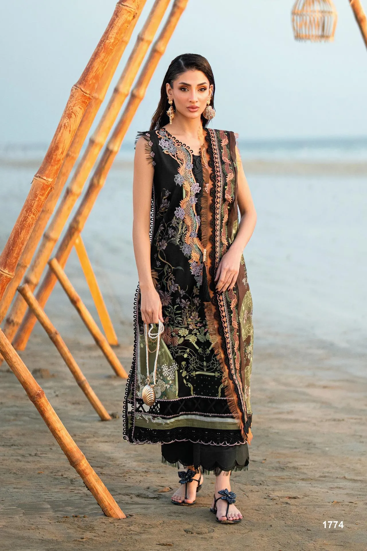 Deepsy Jade Needle Wonder 25 Vol 5 ChiffonÂ Dupatta catalog wholesaler of pakistani suits in srinagar - Sanvari Fashion