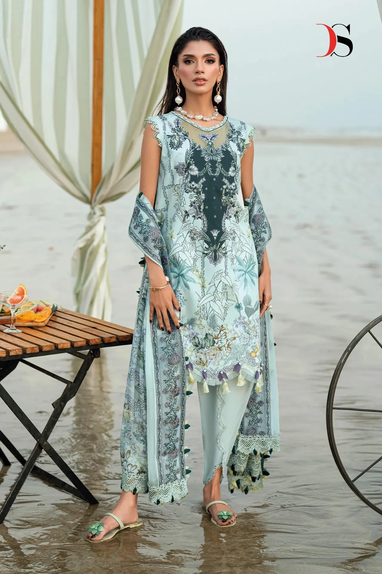 Deepsy Jade Needle Wonder 25 Vol 5 Cotton Dupatta catalog pakistani suits wholesale market in delhi - Sanvari Fashion