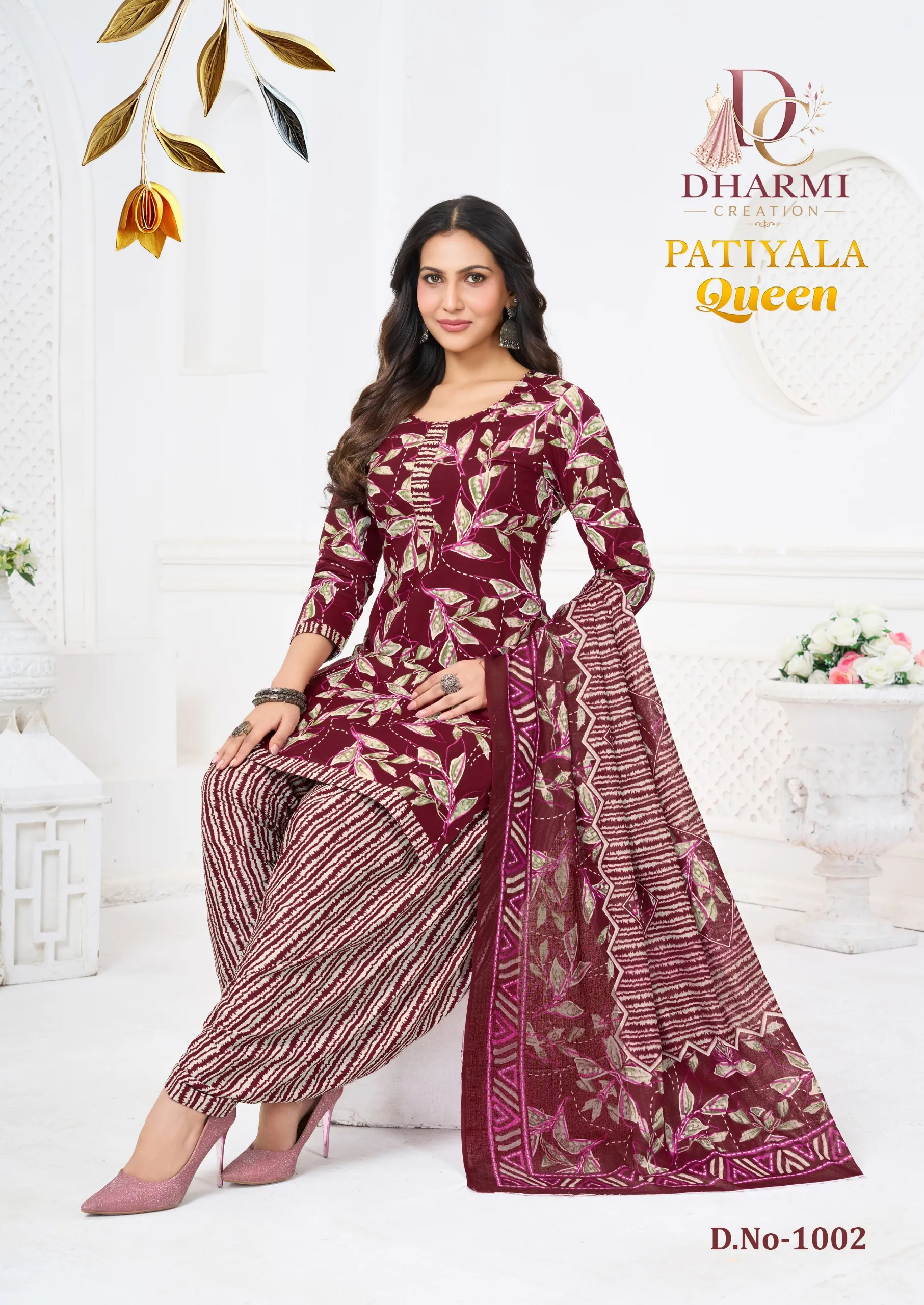 Dharmi Patiyala Queen Vol 1 – Dress Material Wholesale Catalog - Sanvari Fashion