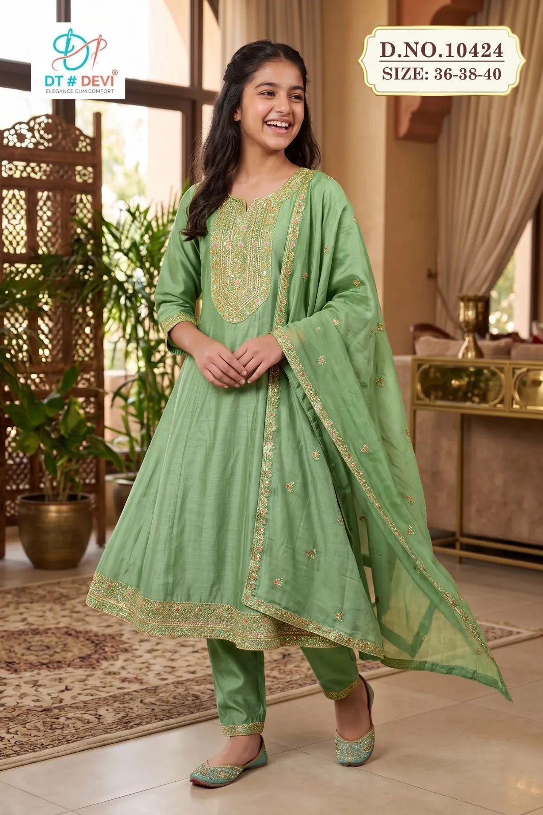 Dt Devi Krishika 10424 catalog Kids wear wholesale price - Sanvari Fashion