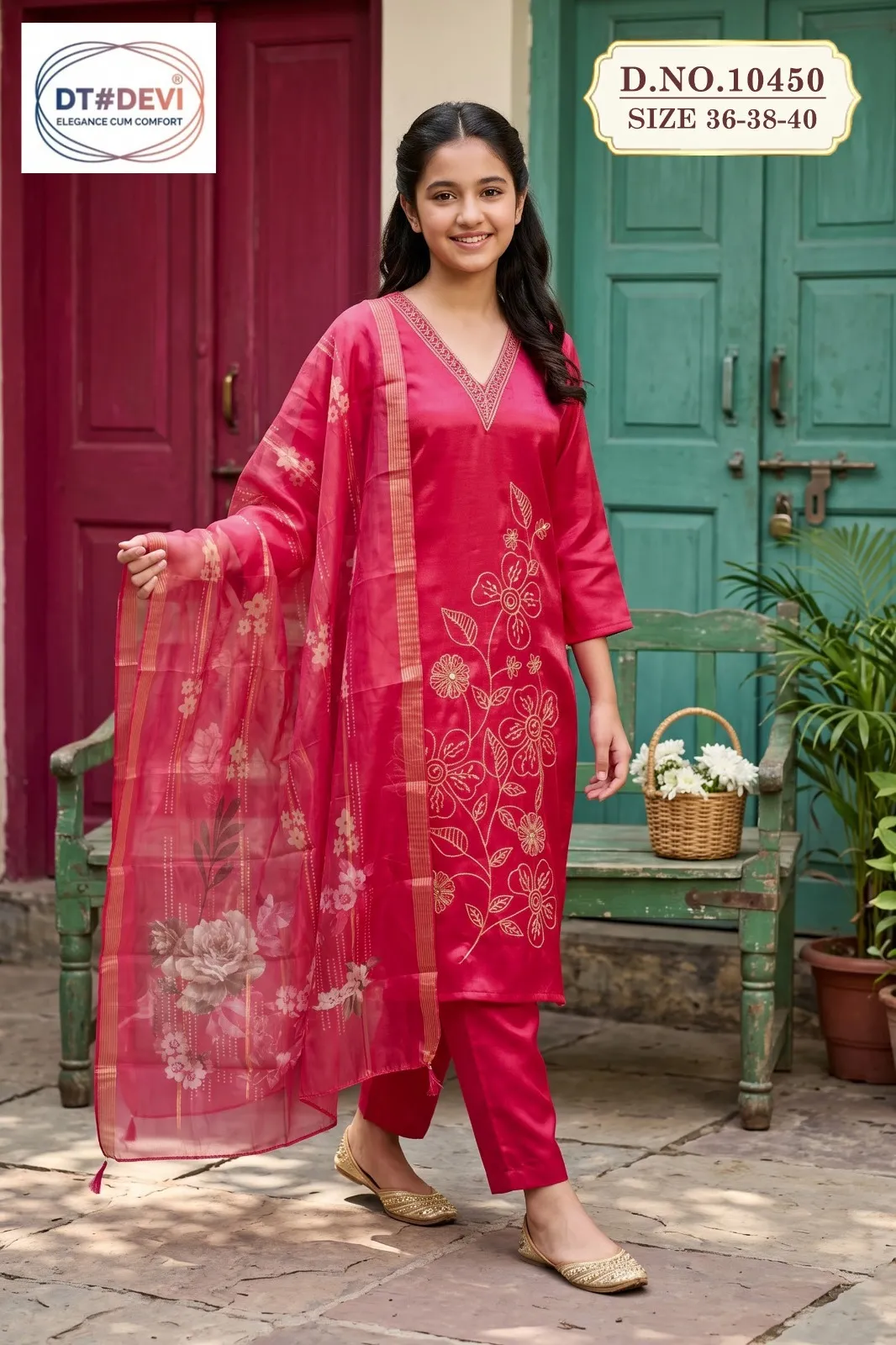 DT Devi Nimisha 10450 catalog kids dress for retailers - Sanvari Fashion
