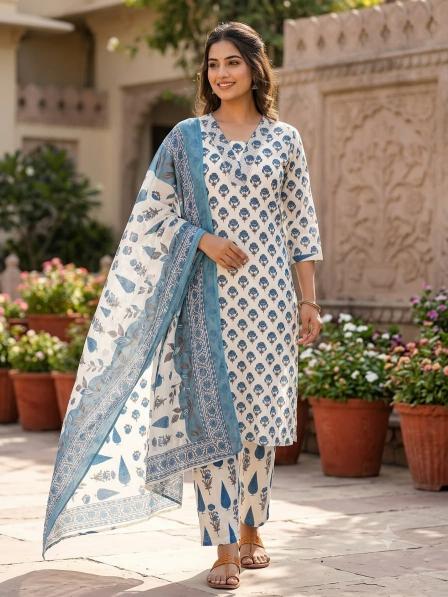 Felocity Cotton vol 799 catalog yoke model kalmakari kurti wholesale - Sanvari Fashion
