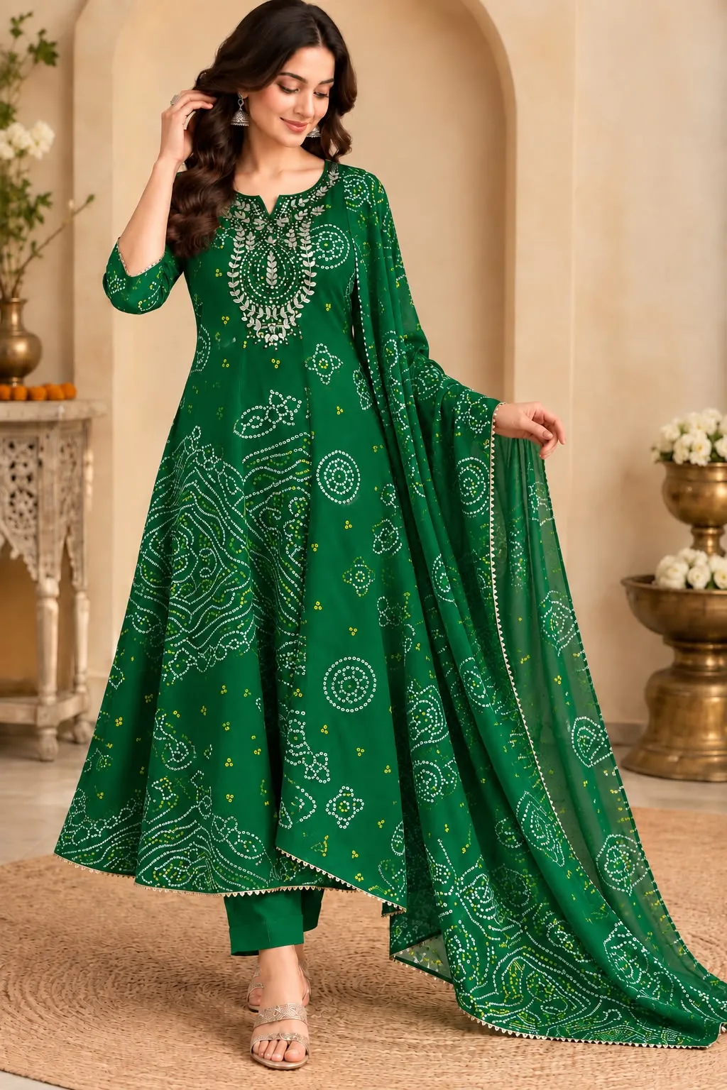 Felocity Georgette vol 4 catalog bandhani design kurtis wholesale - Sanvari Fashion