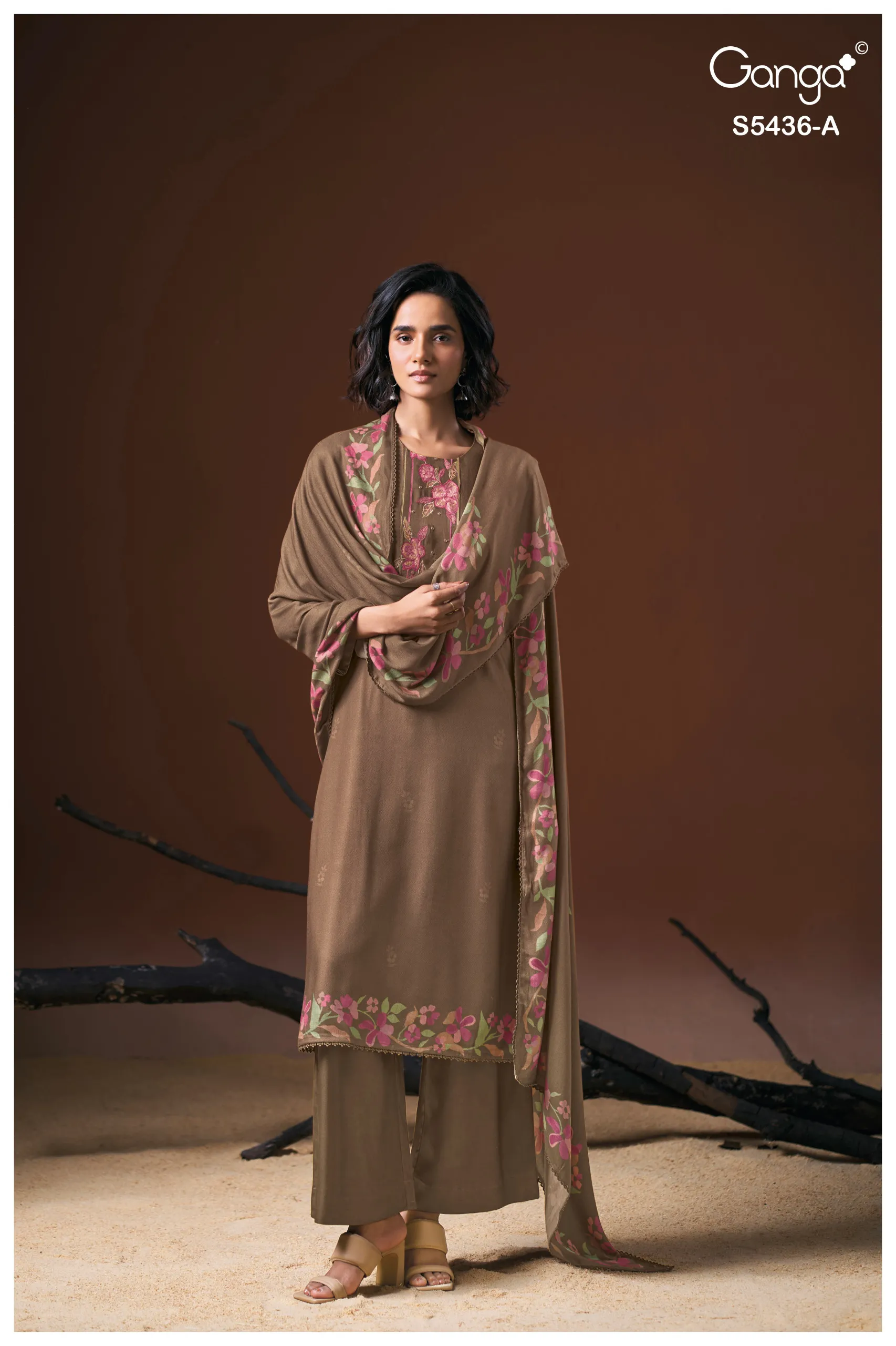 Ganga Anthea 5436 catalog designer salwar kameez at wholesale price - Sanvari Fashion
