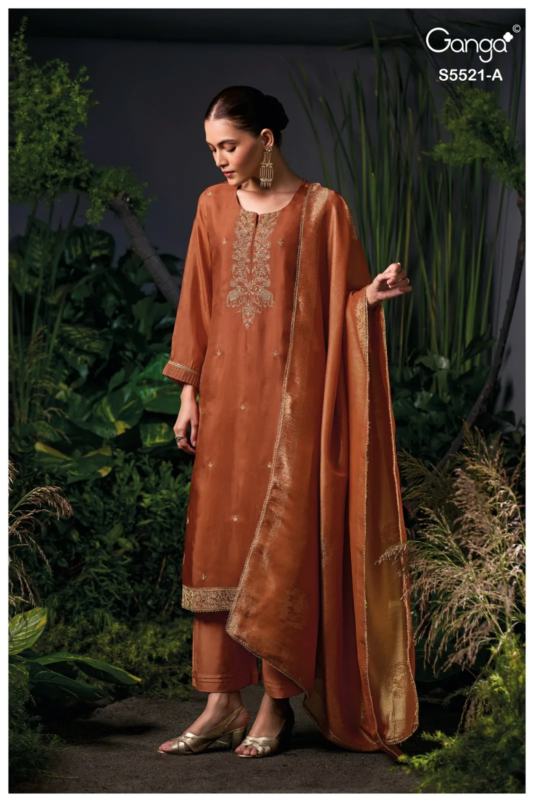 Ganga Freyna 5521 catalog wholesale dealers of salwar kameez in mumbai - Sanvari Fashion