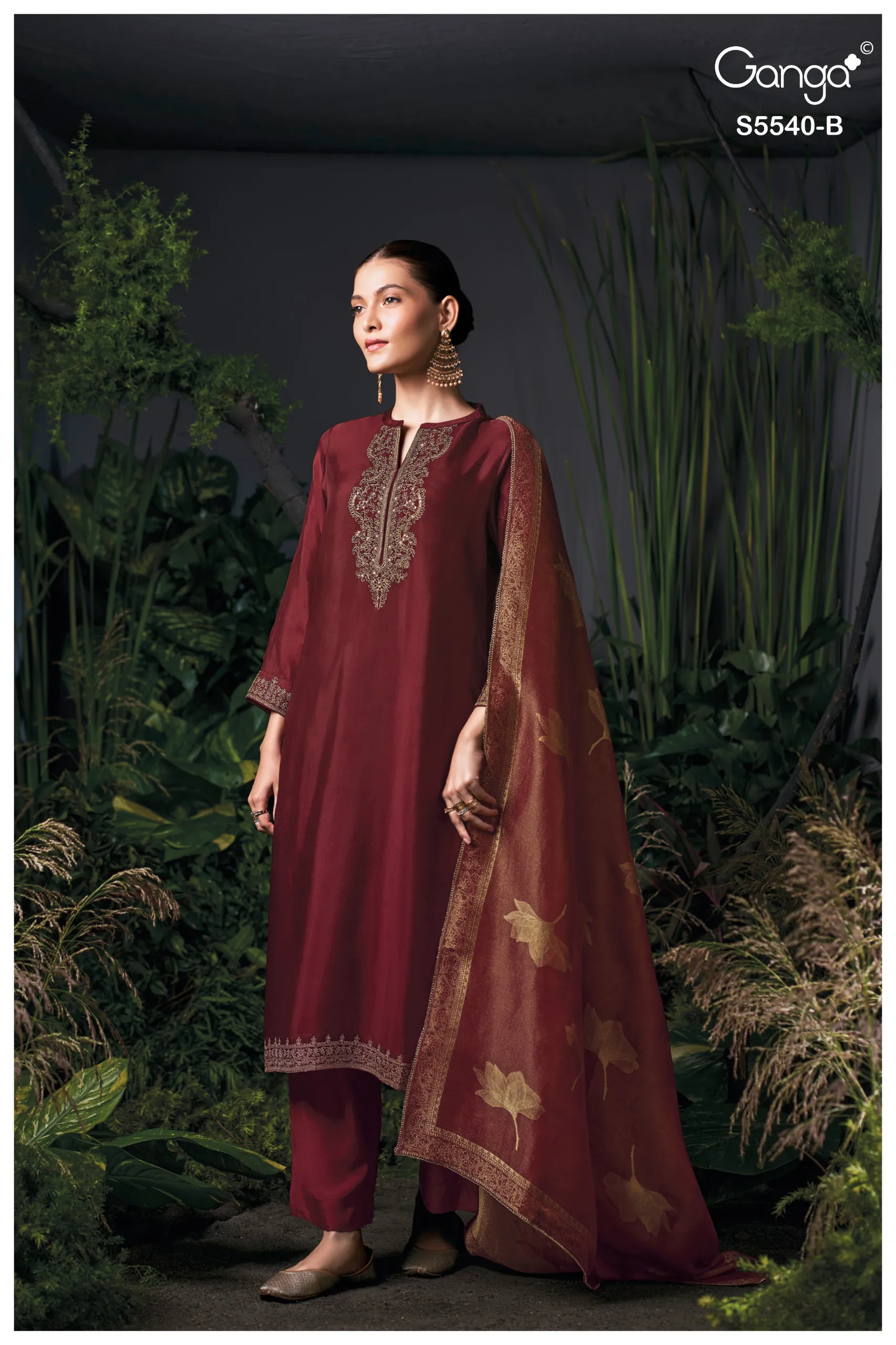 Ganga Giyata 5540 catalog salwar kameez wholesale - Sanvari Fashion