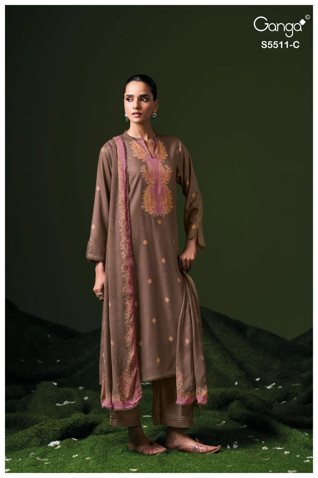 Ganga Kaaslir 5511 catalog wholesale ladies salwar kameez - Sanvari Fashion