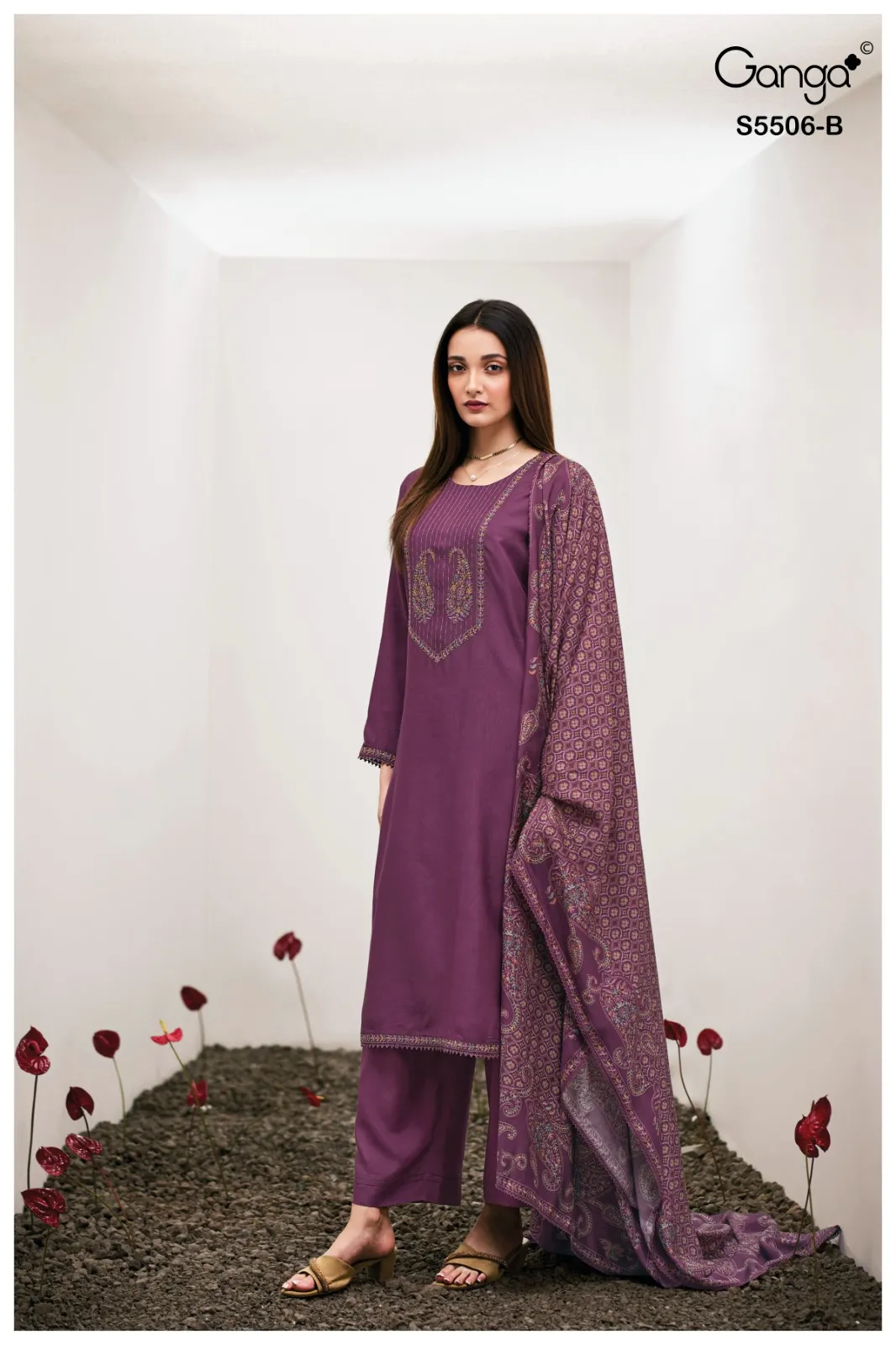 Ganga Kanita 5506 catalog buy wholesale salwar kameez surat - Sanvari Fashion