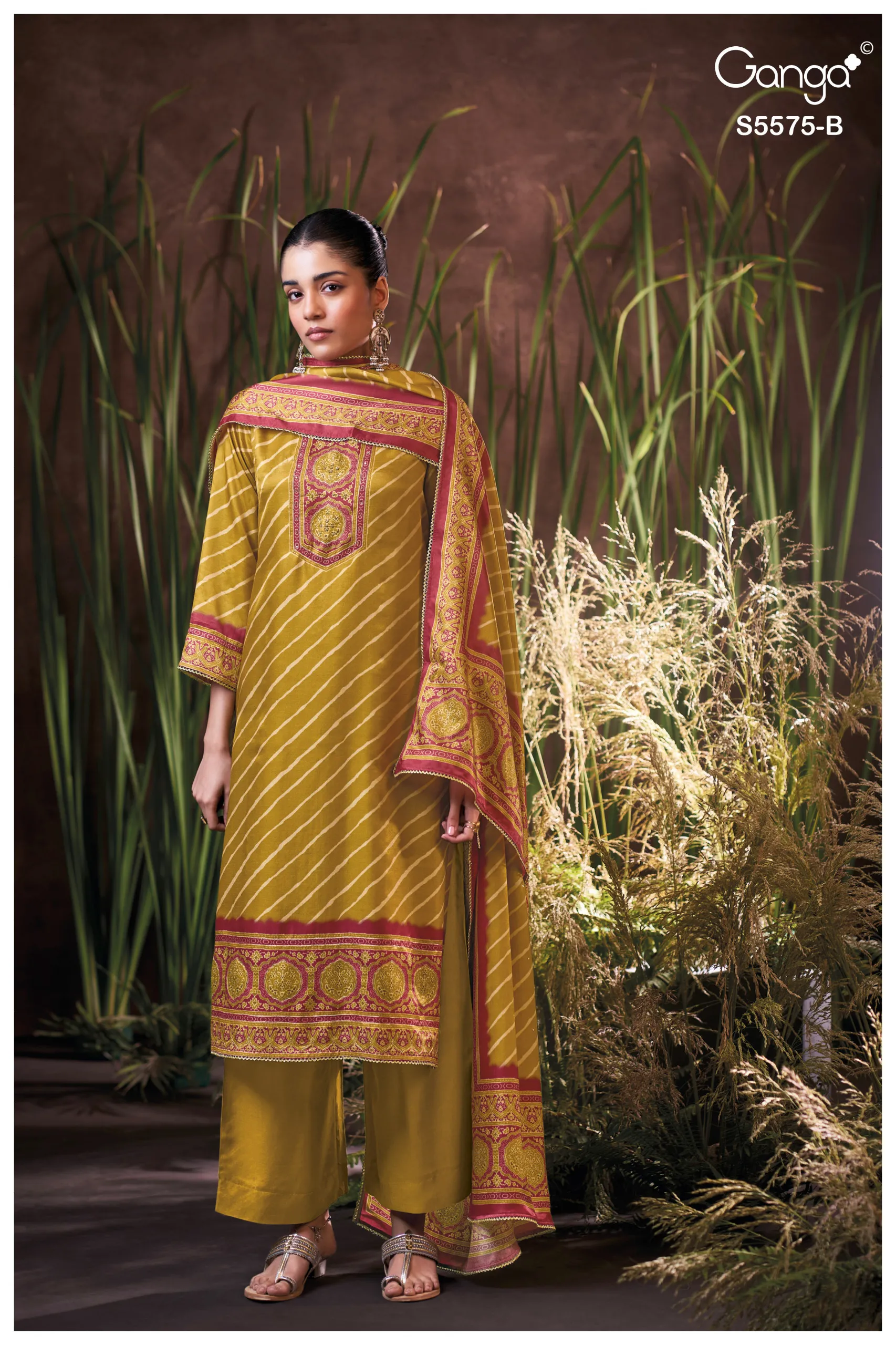Ganga Navisa 5575 catalog daily wear salwar kameez wholesale - Sanvari Fashion