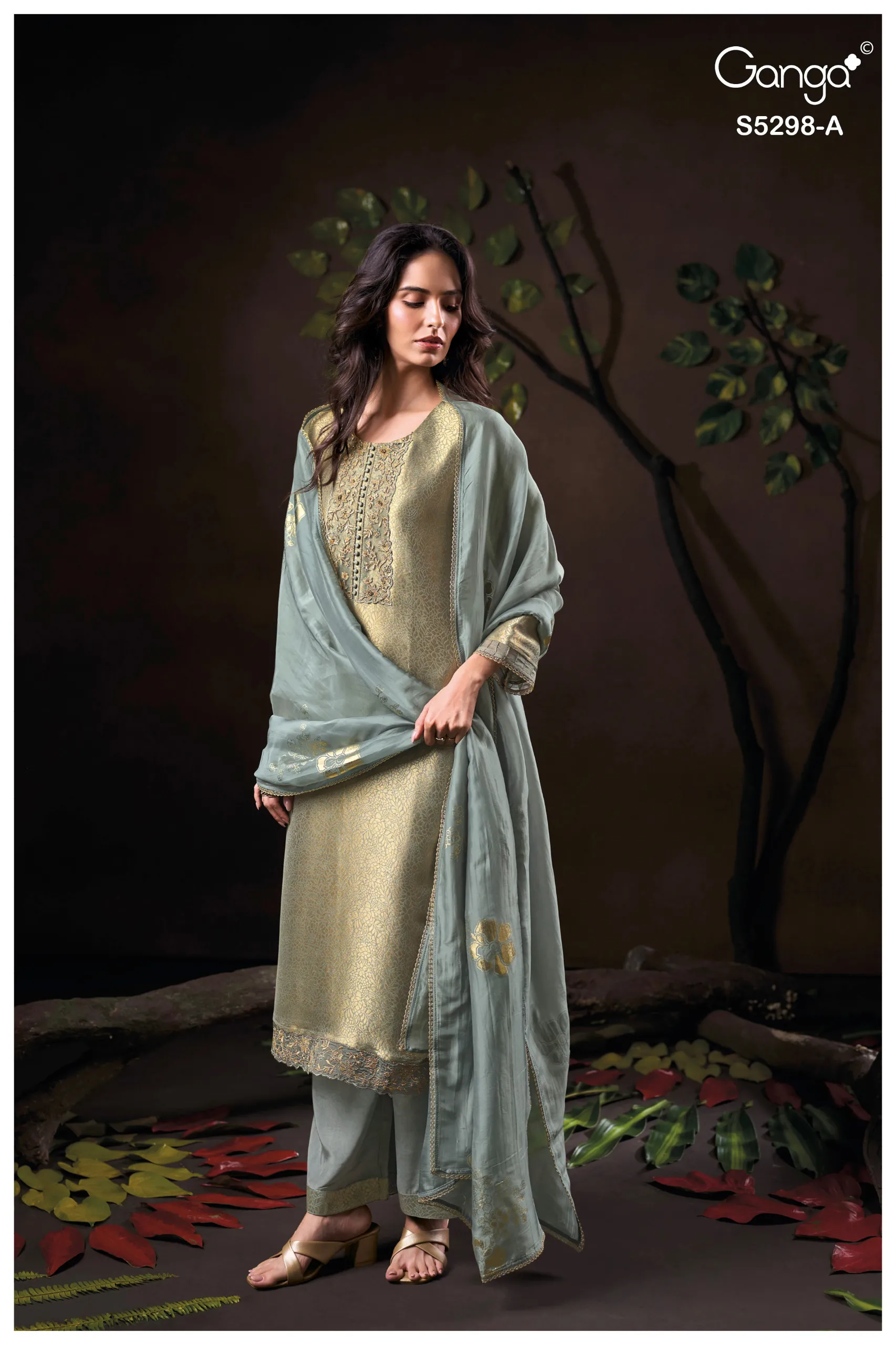 Ganga Tiyasa 5298 catalog indian salwar kameez wholesale online - Sanvari Fashion