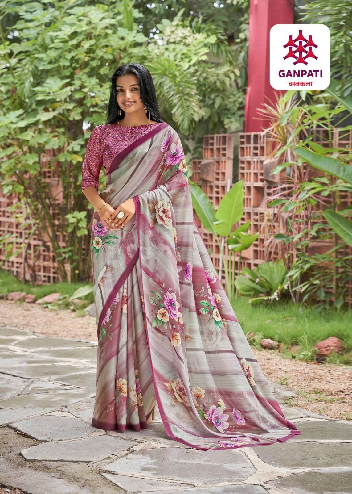 Ganpati Vastrakala Ganga catalog sarees wholesalers in surat - Sanvari Fashion