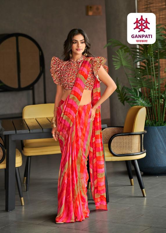 Ganpati Vastrakala Saptrangi catalog sarees wholesale surat - Sanvari Fashion