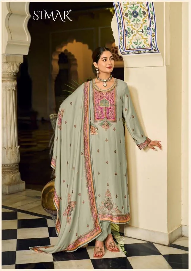 Glossy Simar Golden Grace catalog wholesale catalogue salwar kameez - Sanvari Fashion