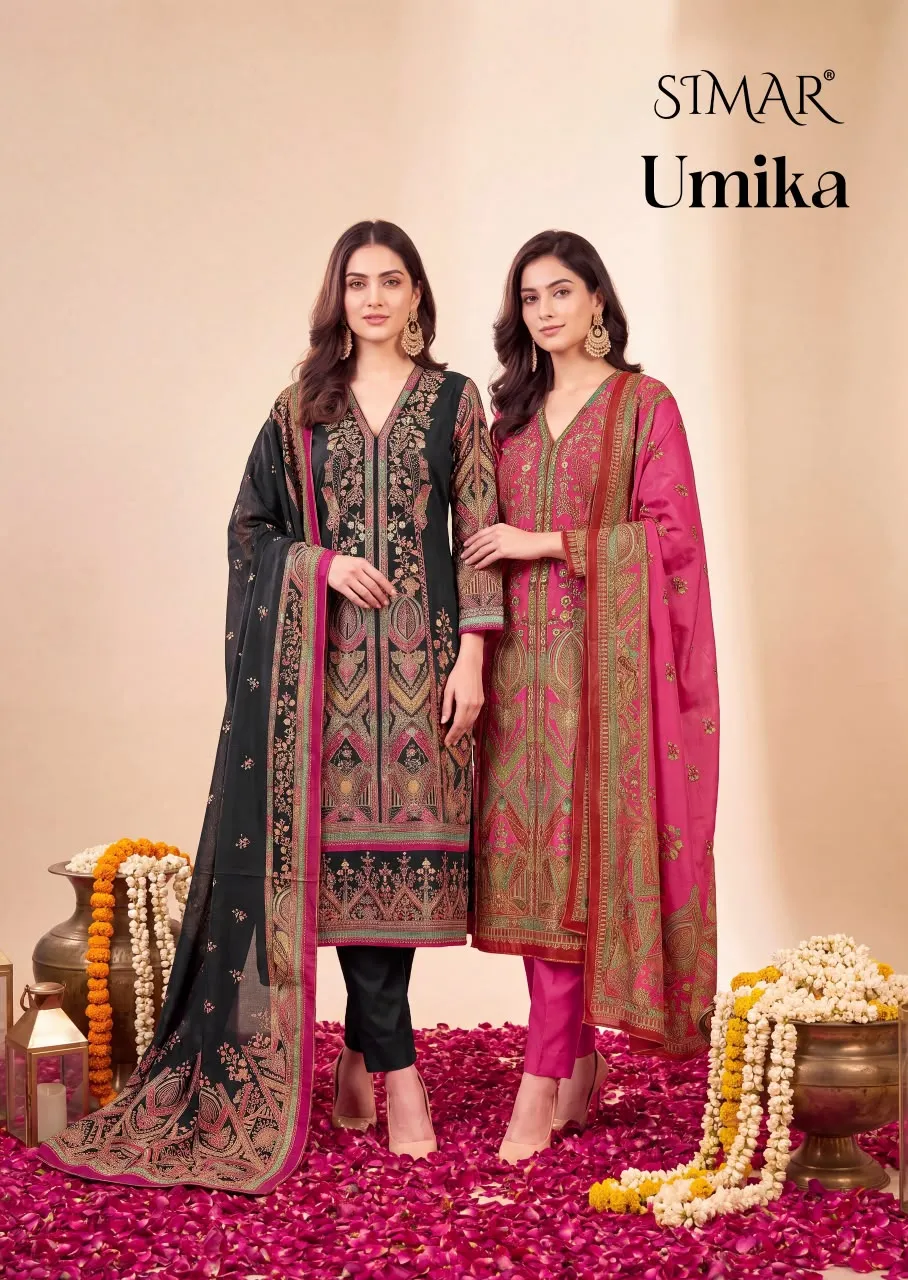Glossy Simar Umika catalog wholesale market of salwar kameez in kolkata - Sanvari Fashion