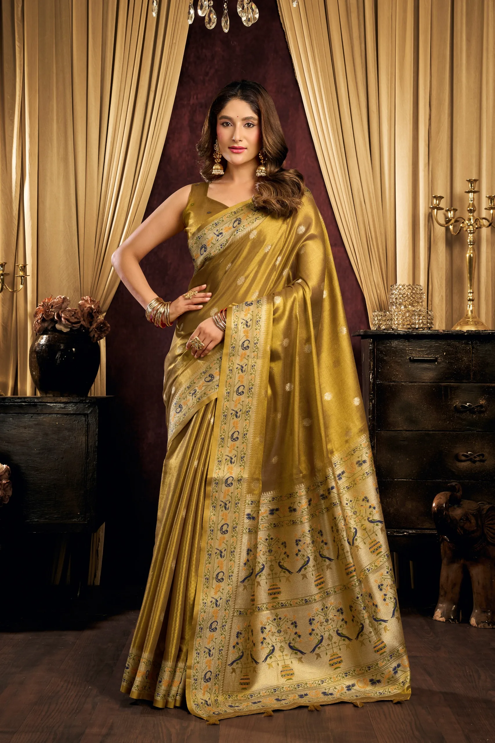 Gobuni Saira catalog wholesale paithani sarees - Sanvari Fashion