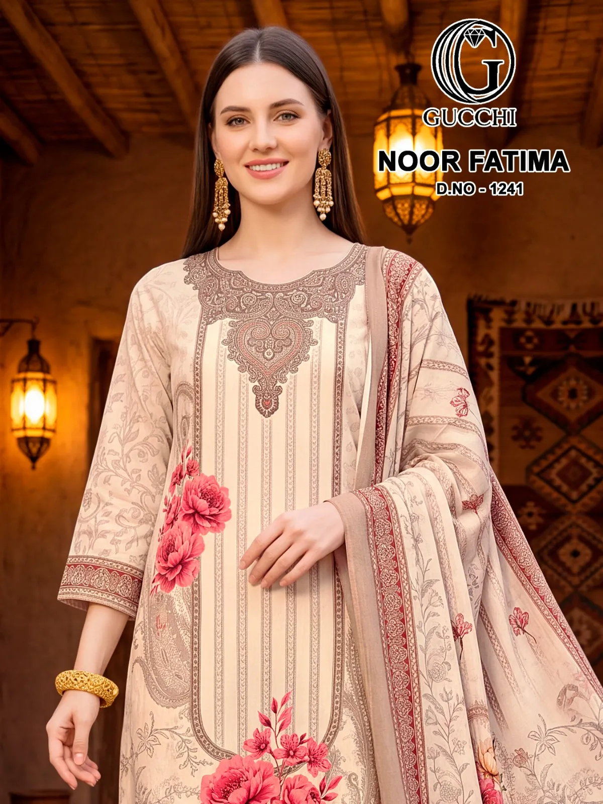 Gucchi Noor Fatima 1241 catalog wholesale salwar kameez online shopping india - Sanvari Fashion