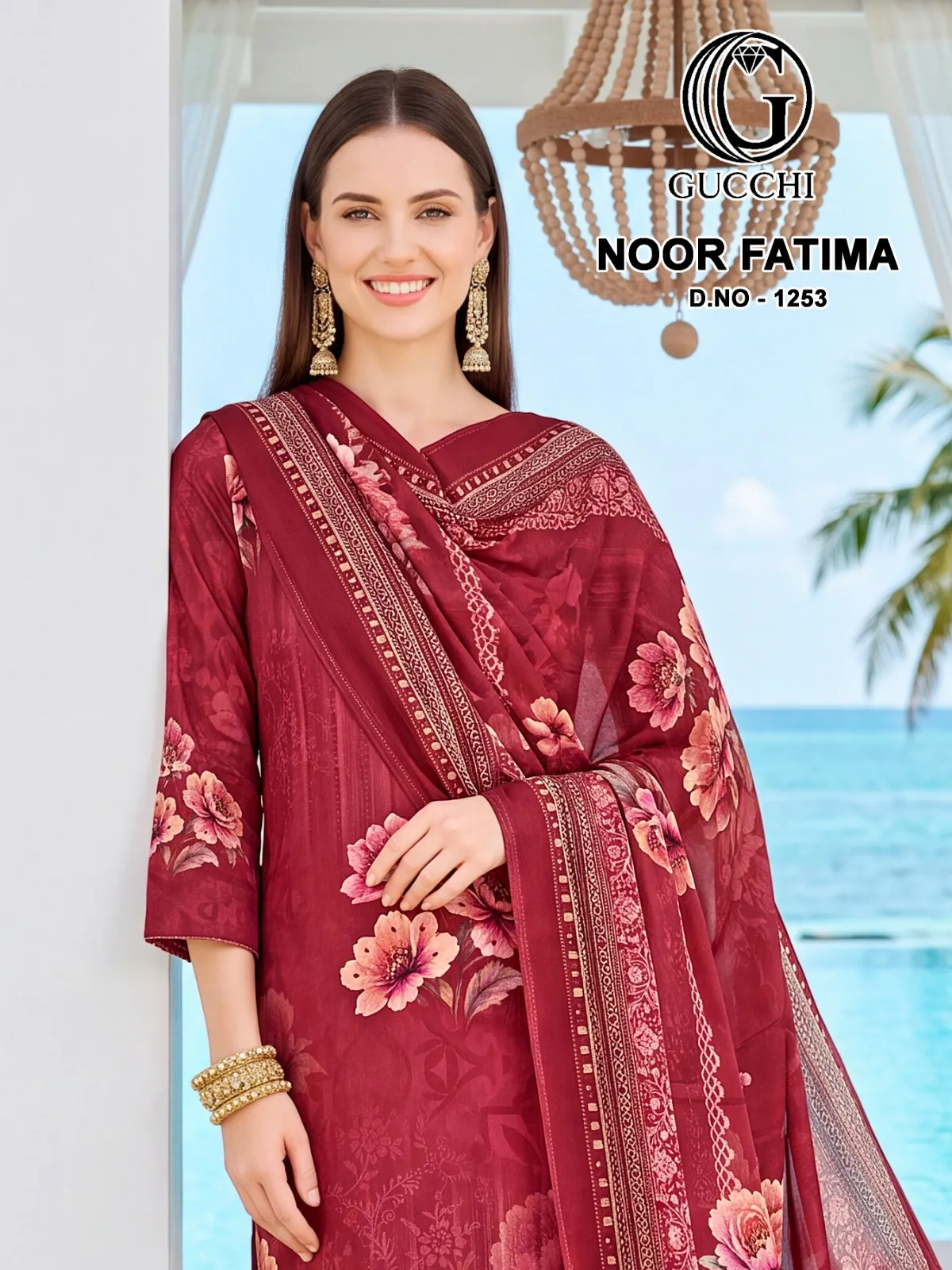 Gucchi Noor Fatima 1253 catalog buy salwar kameez online wholesale - Sanvari Fashion
