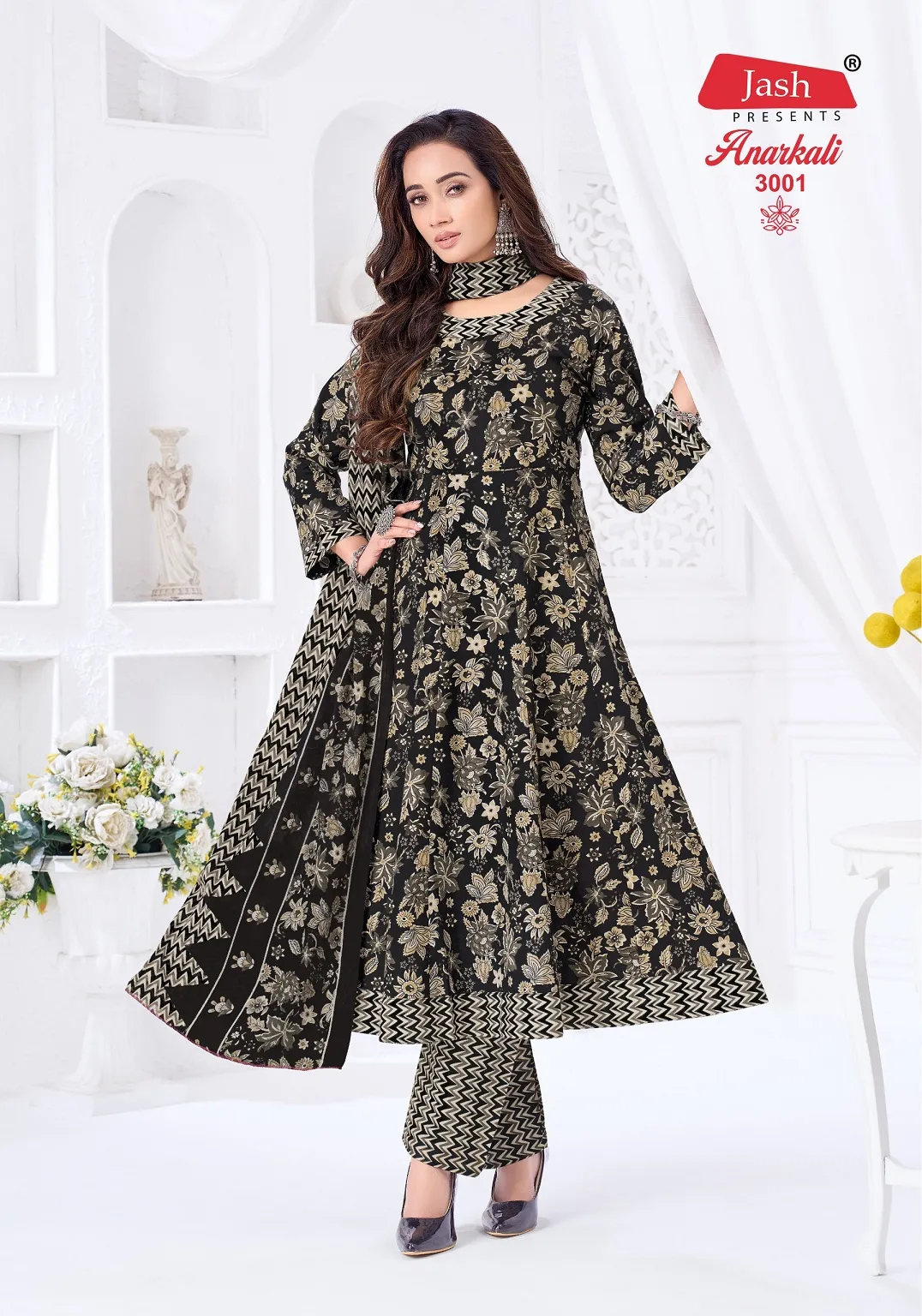 Jash Anarkali Vol-3 â€“ Anarkali Style Kurti Pant With Dupatta - Wholesale Catalog - Sanvari Fashion