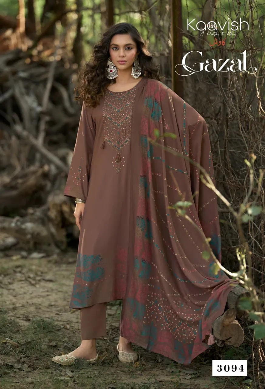 Kaavish Gazal catalog wholesale unstitched salwar kameez material - Sanvari Fashion