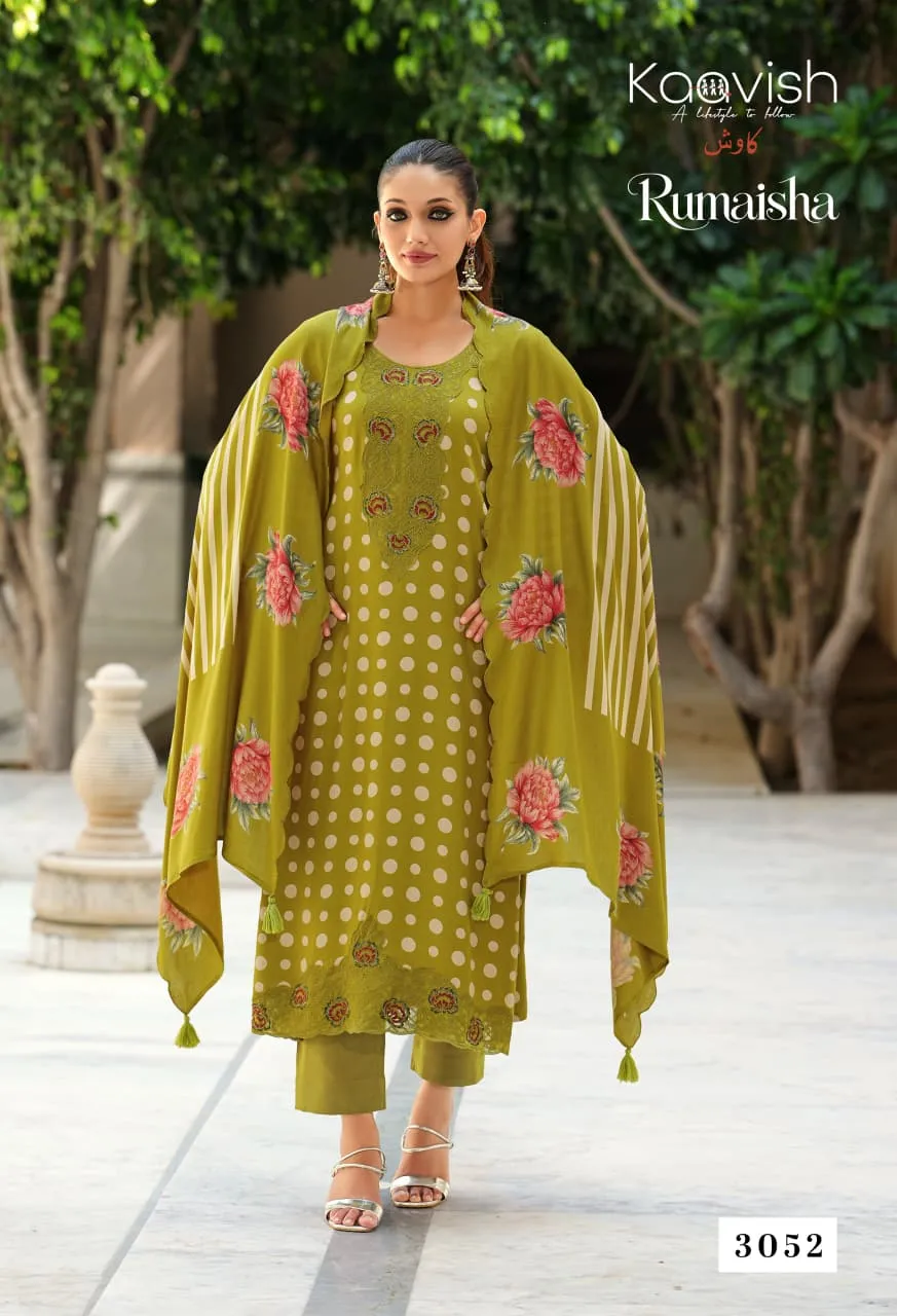 Kaavish Rumaisha catalog unstitched salwar kameez wholesalers - Sanvari Fashion