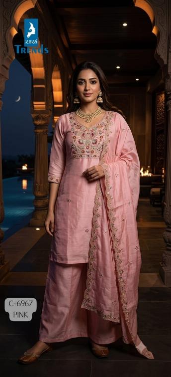 Kaya 6967 catalog textile catalog wholesale kurtis and crepe kurtis supplier in surat - Sanvari Fashion