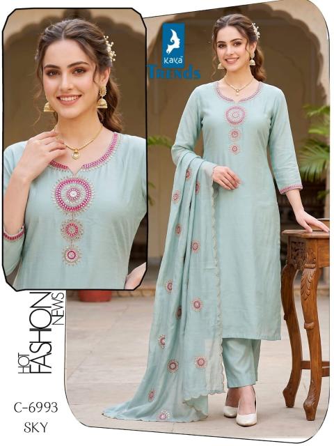 Kaya 6993 catalog tirupati wholesale kurti pics siliguri - Sanvari Fashion