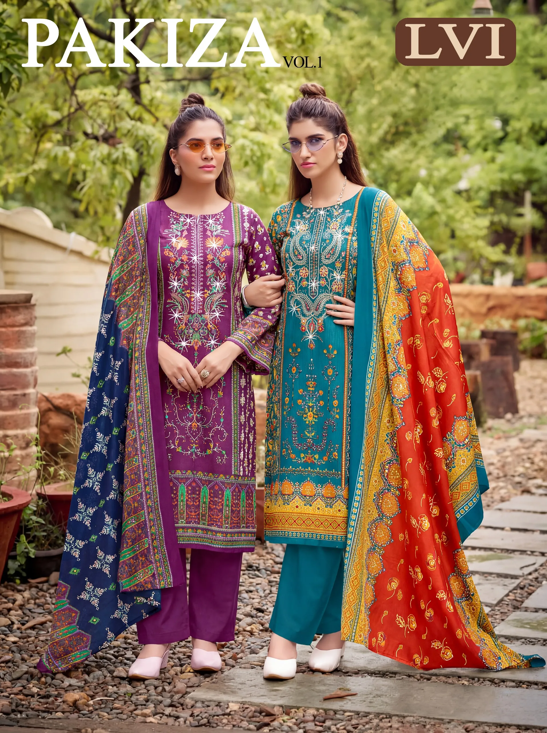 Lvi Pakiza Vol 1 â€“ Karachi Dress Material Wholesale Catalog - Sanvari Fashion