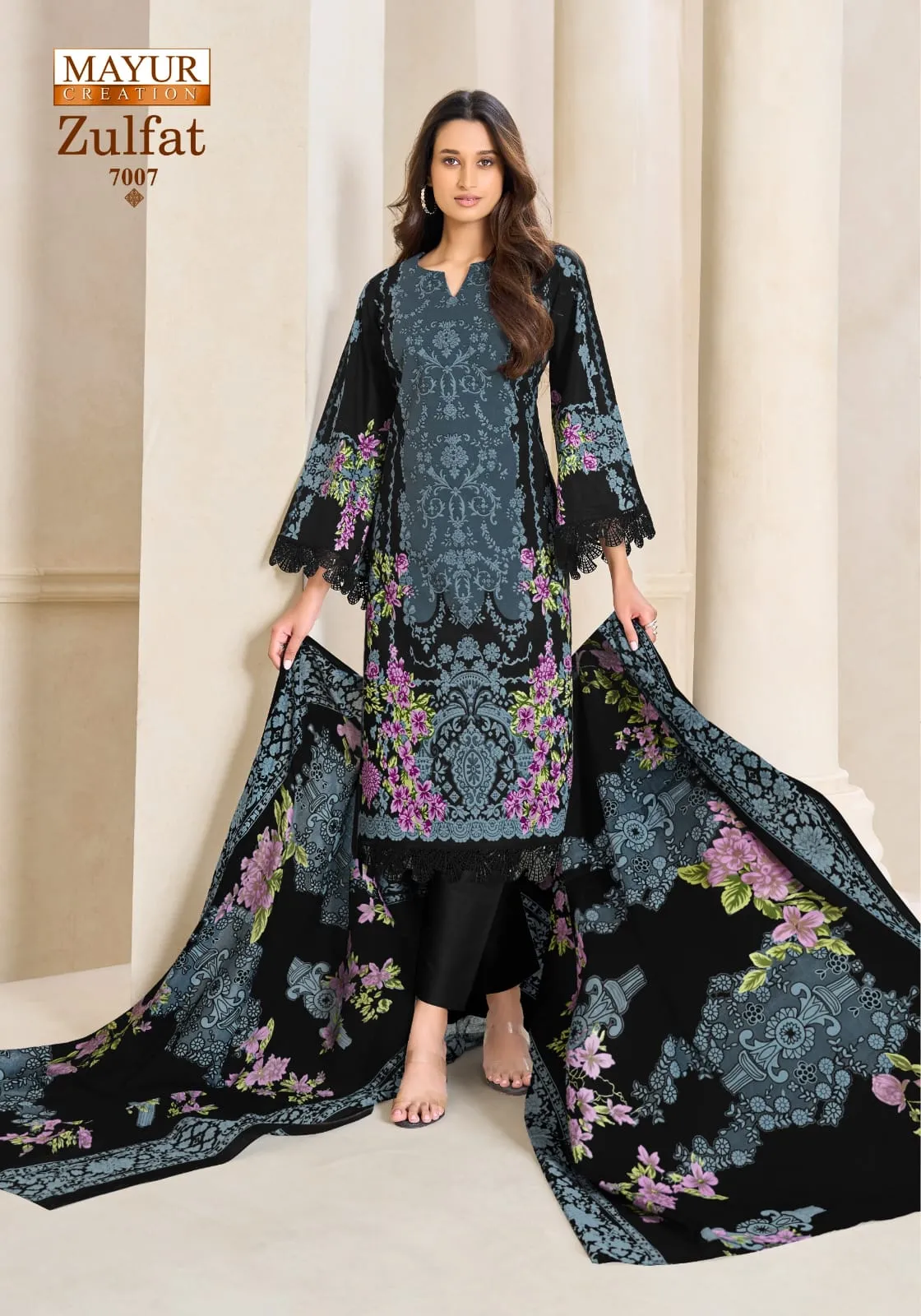 Mayur Zulfat Vol 7 â€“ Dress Material Wholesale Catalog - Sanvari Fashion