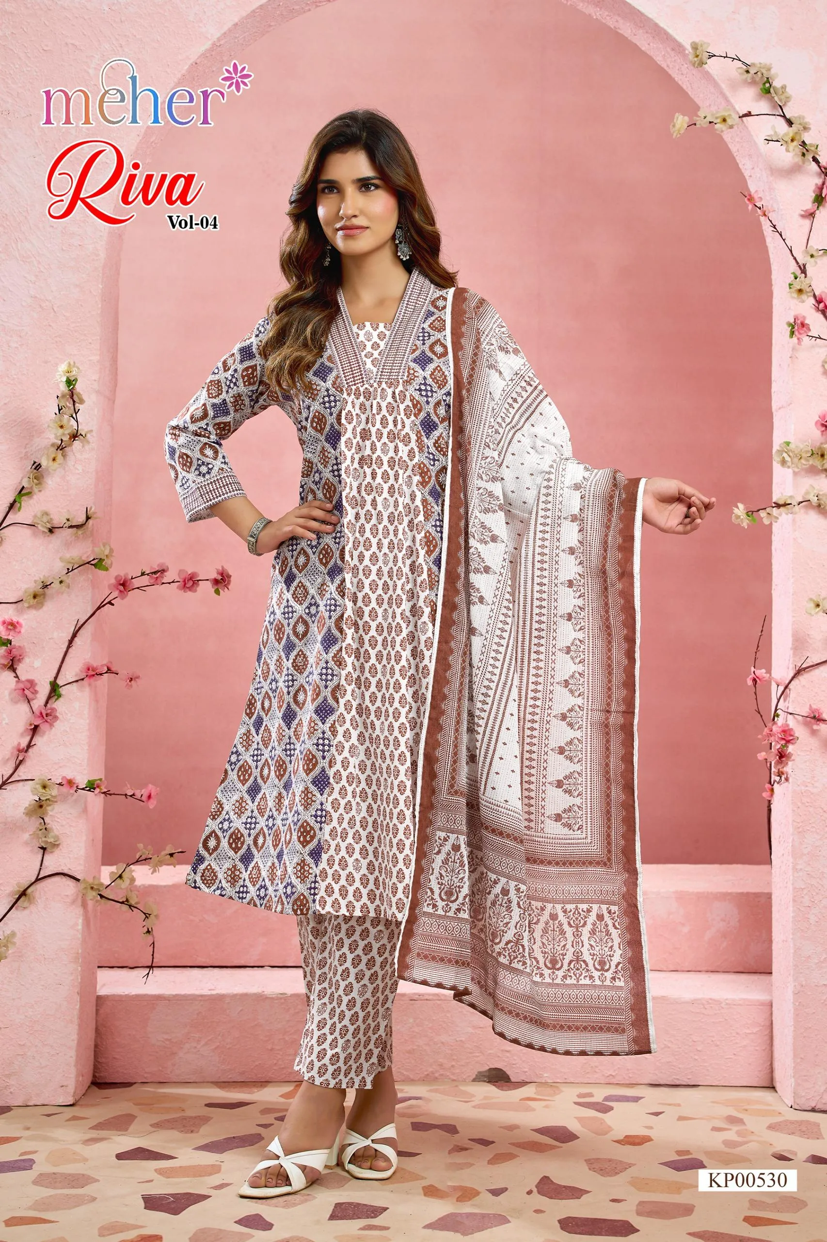 Meher Riva vol 4 catalog alibaba wholesale kurti - Sanvari Fashion