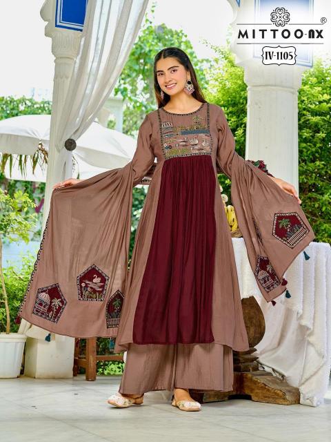 Mittoo IV 1105 & 1106 catalog best branded designer kurti wholesale suppliers - Sanvari Fashion