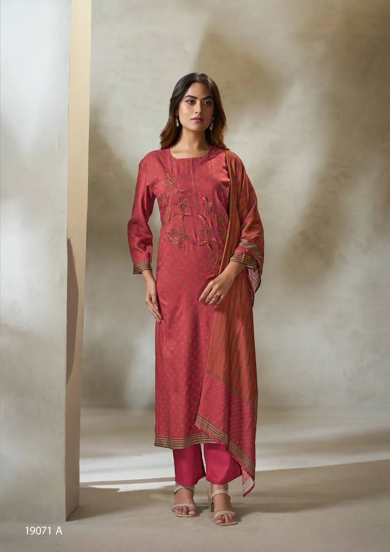 Omtex Jasrah catalog unstitched salwar kameez wholesalers in delhi - Sanvari Fashion