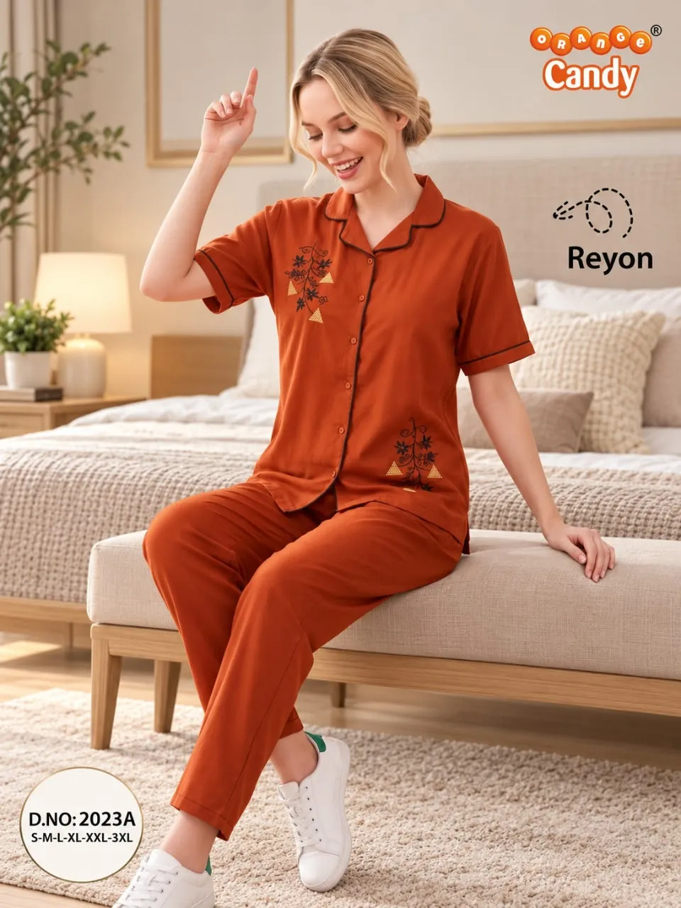 Orange Candy 2023 catalog nightwear business supplier - Sanvari Fashion
