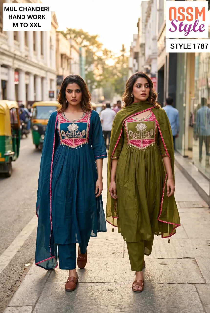 Ossm 1787 catalog kurti wholesalers in park street kolkata - Sanvari Fashion