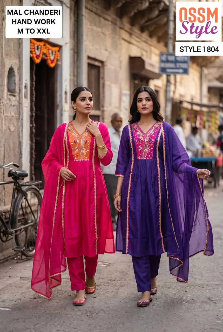 Ossm 1804 catalog kurti with dupatta wholesale - Sanvari Fashion