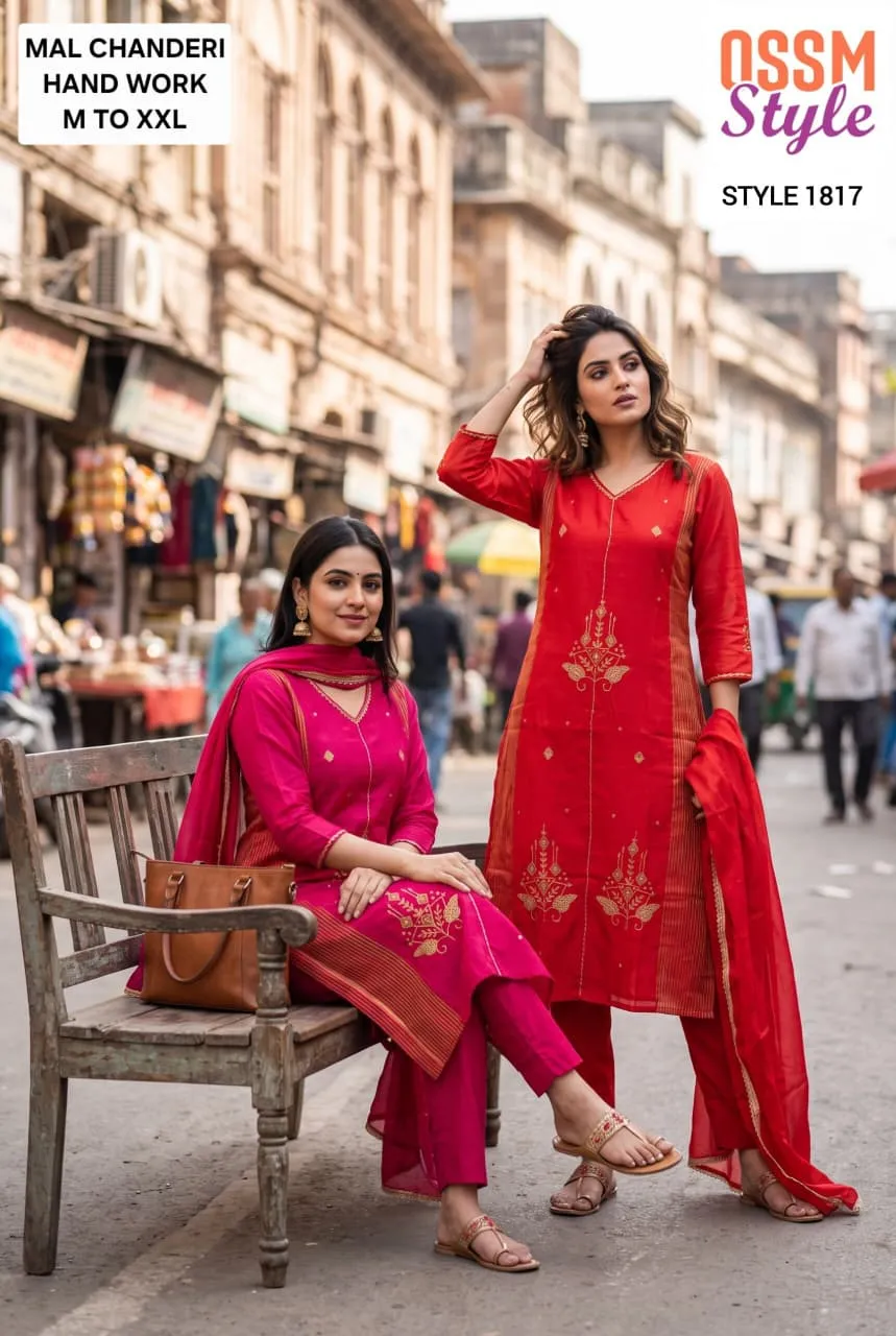 Ossm 1817 catalog wholesale kurti market in lajpat nagar - Sanvari Fashion