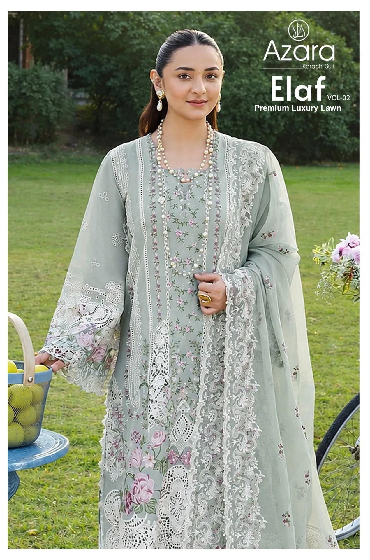 Radhika Azara Elaf Premium vol 2 catalog wholesale pakistani suite - Sanvari Fashion
